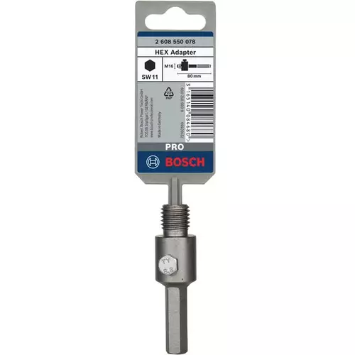 BOSCH Adaptér PRO Hex Adapter, M16, 80 mm (3)
