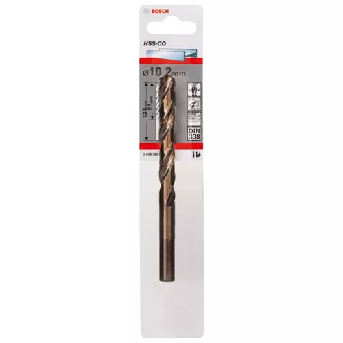 BOSCH Vrtáky do kovov HSS-Co, DIN 338