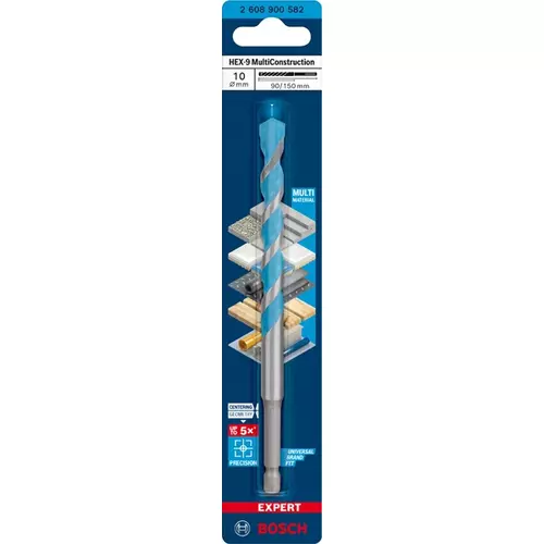 BOSCH Vrták EXPERT HEX-9 MultiConstruction 10 × 90 × 150 mm (2)