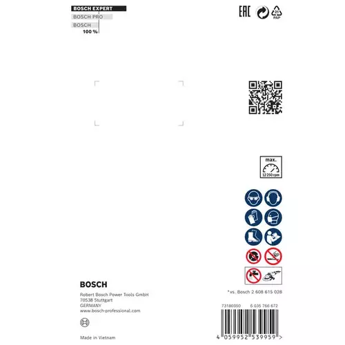 BOSCH Diamantový rezací kotúč EXPERT MultiMaterial, 125 x 22,23 x 2,2 x12 mm (2)