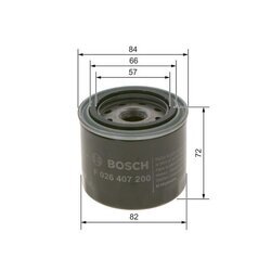 Olejový filter BOSCH F 026 407 200 - obr. 4