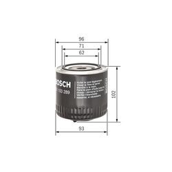 Olejový filter BOSCH 0 451 103 289 - obr. 4
