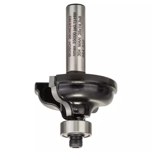 BOSCH Fréza na vytváranie hrán A, 8 mm, r1 = 4,8 mm, b = 11 mm, l = 14,3 mm, g = 57 mm