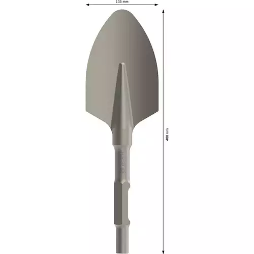BOSCH Zaoblený lopatkový sekáč PRO HEX 30-4C, 135 x 400 mm (4)
