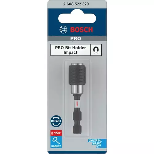BOSCH Držiak nadstavcov PRO Quick Change Impact, 60 mm (3)