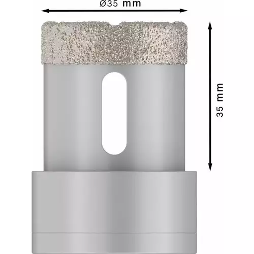 BOSCH Vŕtacia korunka PRO Ceramic dry Core Cutter, 35 × 35 mm, X-LOCK (4)