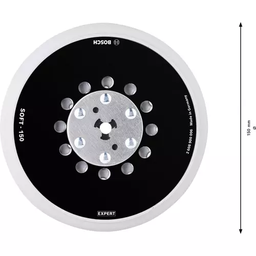 BOSCH Univerzálna brúsna podložka EXPERT Multihole, 150 mm, mäkká (5)