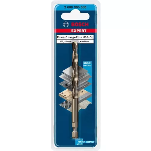 BOSCH Strediaci vrták EXPERT Power Change Plus HSS-Co, 7,15 × 105 mm (3)