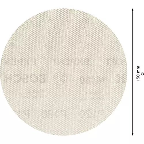 BOSCH Brúsny papier EXPERT M480 pre excentrické brúsky, 150 mm, zrnitosť 120, 5 ks (4)
