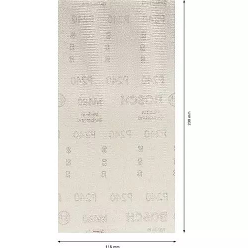 BOSCH Brúsny papier EXPERT M480 pre orbitálne brúsky, 115 x 230 mm, zrnitosť 240, 10 ks (4)