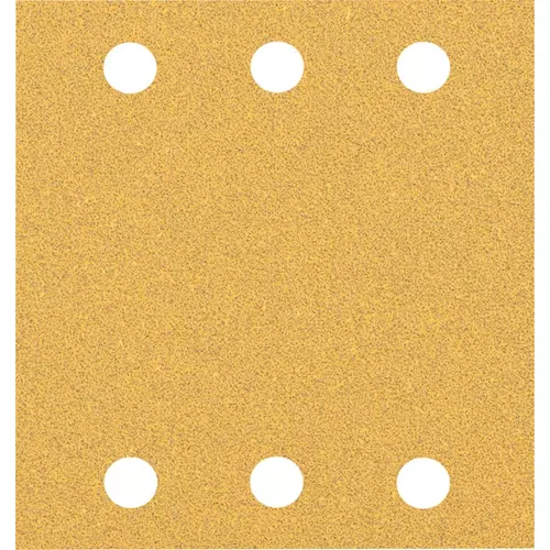 BOSCH Brúsny papier EXPERT C470 so 6 otvormi pre orbitálne brúsky 115 x 107 mm, zrnitosť 60, 10 ks