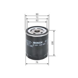 Olejový filter BOSCH 0 451 103 352 - obr. 4