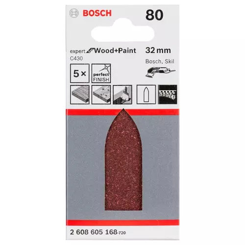 BOSCH Brúsny list C430, 5-kusové balenie (3)