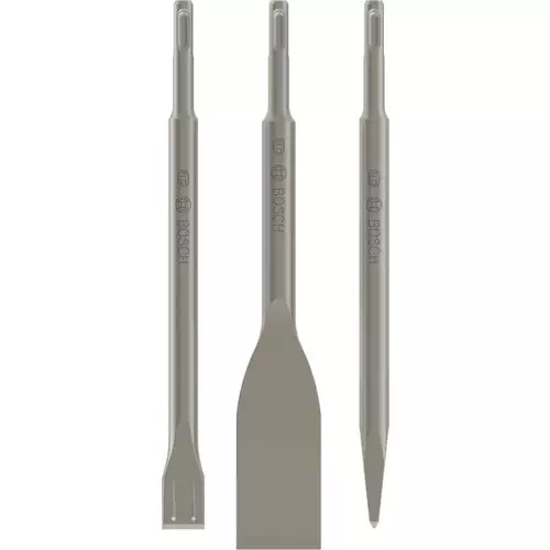 BOSCH Sada sekáčov PRO SDS plus-5C, špicatý 250, dlaždicový 40 x 260, lopatkový 20 x 250 mm, 3 ks