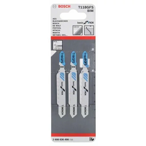 BOSCH Pílový list do priamočiarych píl T 118 GFS (3)