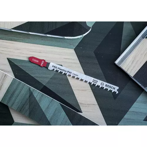 BOSCH List do priamočiarej píly PRO Plastics PVC clean T102H 100 mm, 3 ks (9)
