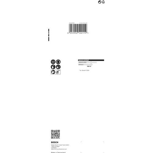 BOSCH Brúsny papier EXPERT C470 bez otvorov pre orbitálne brúsky, 93 x 230 mm, zrnitosť 100, 10 ks (5)