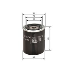 Olejový filter BOSCH 0 451 103 357 - obr. 4