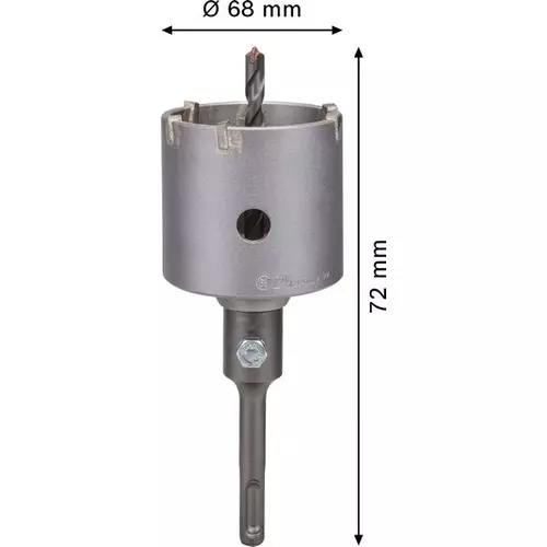 BOSCH Sada vŕtacích koruniek PRO SDS plus-5 Core Cutter, 68 × 54 × 72 mm, 3 ks (4)