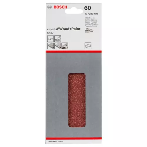 BOSCH Brúsny list C430, 10-kusové balenie (3)