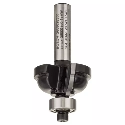 BOSCH Fréza na vytváranie hrán E, 8 mm, r1 = 6,3 mm, d = 28,5 mm, l = 13.2 mm, g = 54 mm