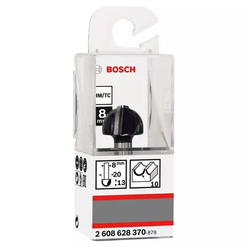 BOSCH Žliabkovacia fréza, 8 mm, r1 = 10 mm, d1 = 20 mm, l = 12,4 mm, g = 46 mm (3)