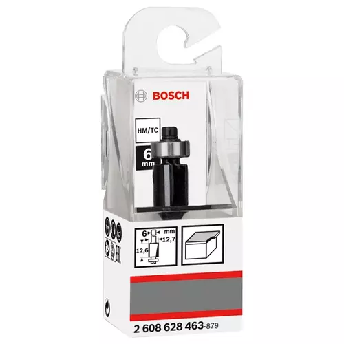 BOSCH Zarovnávacia fréza na laminát, 6 mm, d1 = 12,7 mm, l = 12,7 mm, g = 56 mm (3)