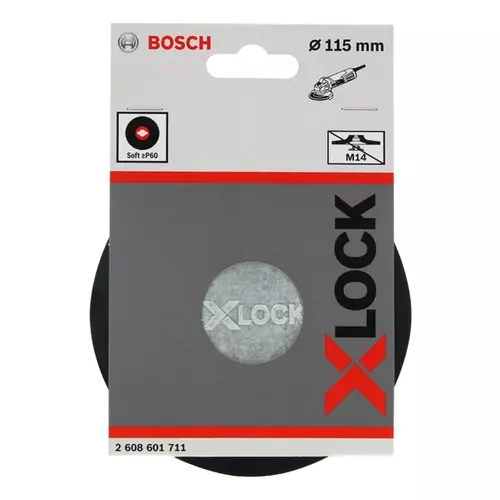 BOSCH Oporný tanier PRO Backing Pad X-Lock Soft, 115 mm, mäkký (19)