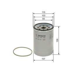 Palivový filter BOSCH F 026 402 798 - obr. 4