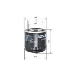 Olejový filter BOSCH 0 451 103 062 - obr. 4