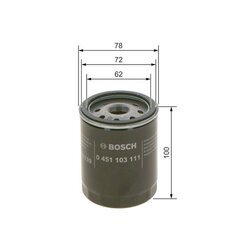 Olejový filter BOSCH 0 451 103 111 - obr. 4