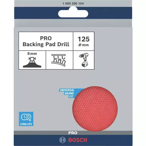BOSCH Oporný tanier PRO Backing Pad so suchým zipsom, 125 x 8 mm (3)