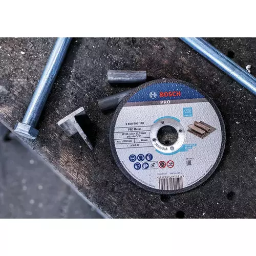 BOSCH Rezací kotúč PRO Metal, 125 × 2,5 × 22,23 mm, oSa (13)