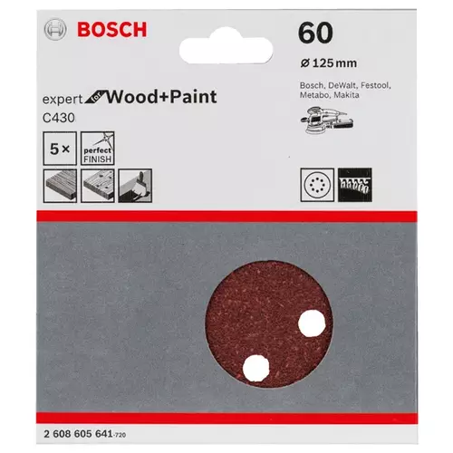 BOSCH Brúsny list C430, 5-kusové balenie (3)