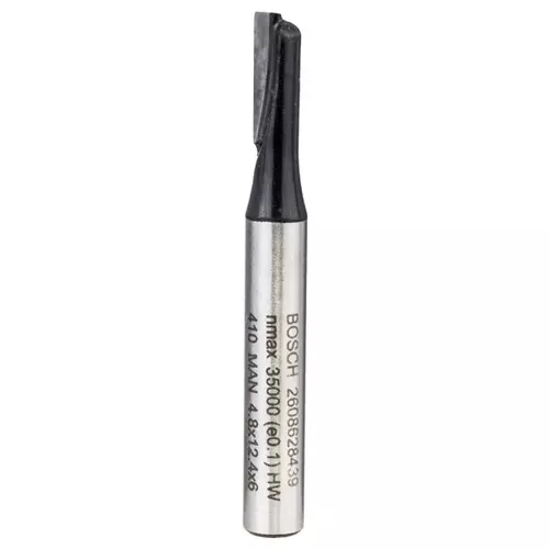 BOSCH Rovná fréza, 6 mm, d1 = 4,8 mm, l = 12,4 mm, g = 51 mm
