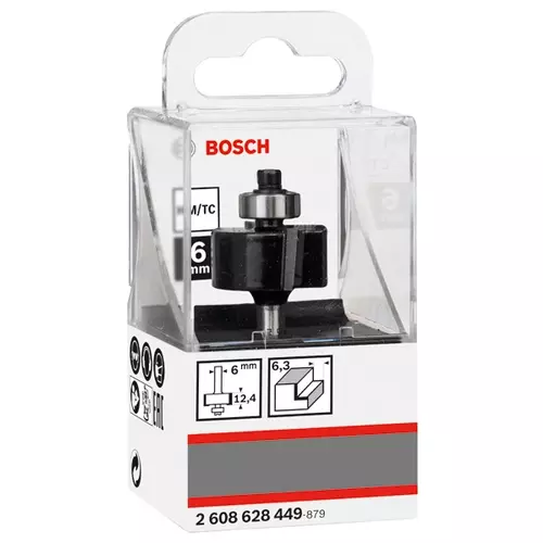 BOSCH Drážkovacia fréza, 6 mm, D1 = 25,4 mm, l = 12,4 mm, g = 54 mm (3)