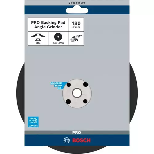 BOSCH Oporný tanier PRO Backing Pad Soft, 180 mm, M14, mäkký (3)