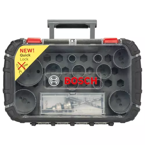 BOSCH 11-dielna sada bimetalových dieroviek HSS pre elektrikárov, 22 – 65 mm (2)