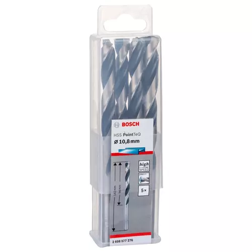 BOSCH Skrutkovitý vrták HSS PointTeQ 10,8 mm
