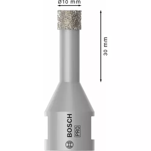 BOSCH Vŕtacia korunka PRO Ceramic dry Core Cutter, 10 × 30 × 22,23 mm (5)