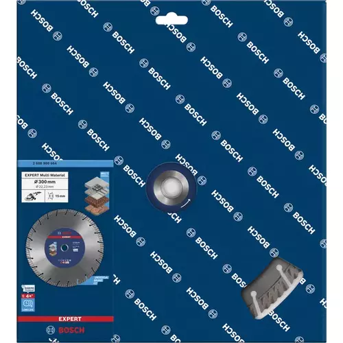 BOSCH Diamantový rezací kotúč EXPERT MultiMaterial, 300 × 22,23 × 2,8 ×15 mm (3)