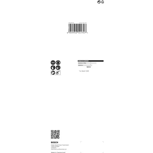 BOSCH Brúsny papier EXPERT C470 s 8 otvormi pre orbitálne brúsky 93 x 230 mm, zrnitosť 120, 10 ks (6)