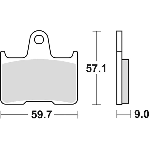 Brzdové doštičky BRAKING 875SM1 (semi-metalická zmes SM1) 2 ks v balení