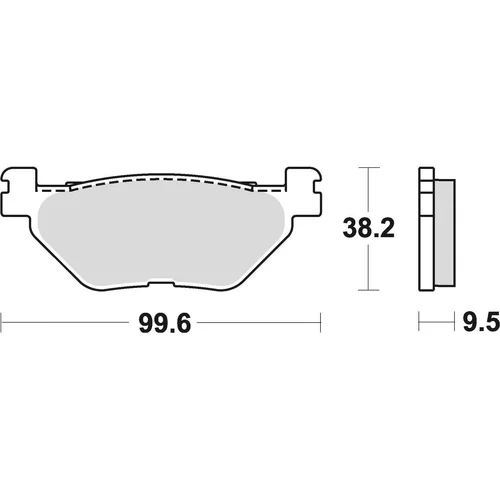 Brzdové doštičky BRAKING 903SM1 (semi-metalická zmes SM1) 2 ks v balení