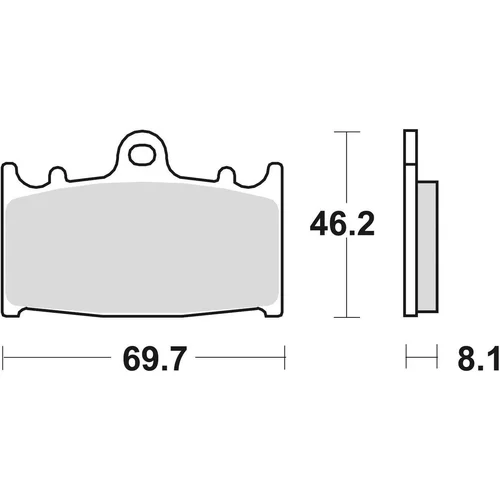 Brzdové doštičky BRAKING 715CM55 (sintrovaná zmes CM55) 2 ks v balení