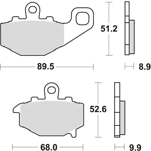Brzdové doštičky BRAKING 775CM56 (sintrovaná zmes CM56) 2 ks v balení