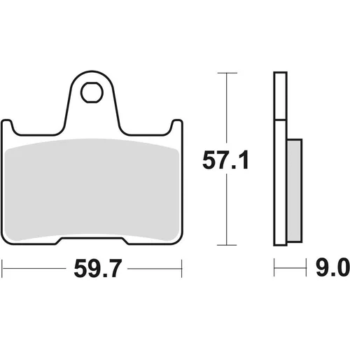 Brzdové doštičky BRAKING 907CM56 (sintrovaná zmes CM56) 2 ks v balení