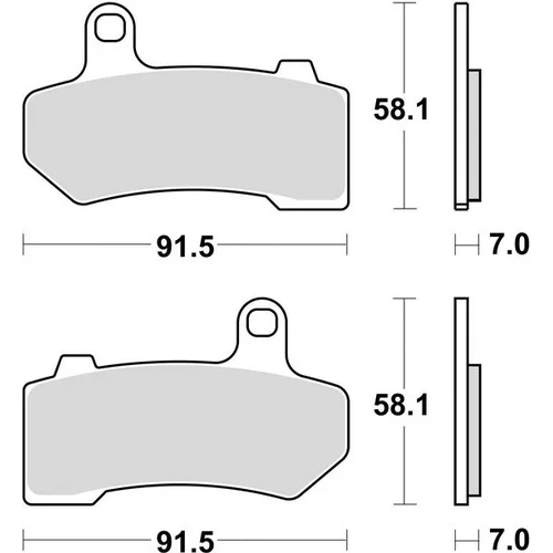 Brzdové doštičky BRAKING 934CM77 (sintrovaná zmes CM77) 2 ks v balení
