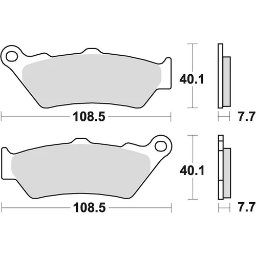 Brzdové doštičky BRAKING 780CM55 (sintrovaná zmes CM55) 2 ks v balení