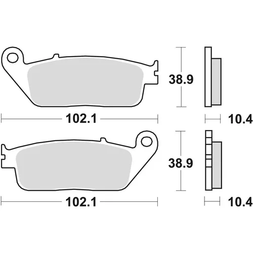 Brzdové doštičky BRAKING P30748 (sintrovaná zmes P30) 2 ks v balení